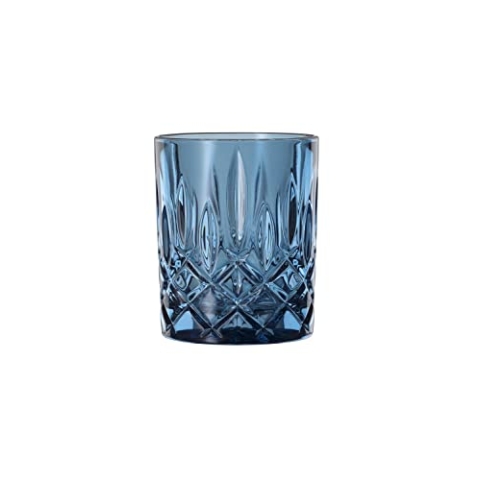 Spiegelau & Nachtmann, 4-teiliges Whiskybecher Set, Blaue Whiskygläser, Kristallglas, 295 ml, Blue, Noblesse Vintage, 104197