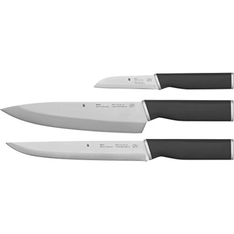 WMF Kineo Messerset Küche 3teilig, Made in Germany, 3 Küchenmesser scharf, Performance Cut, Kinetisches Design, Spezialklingenstahl