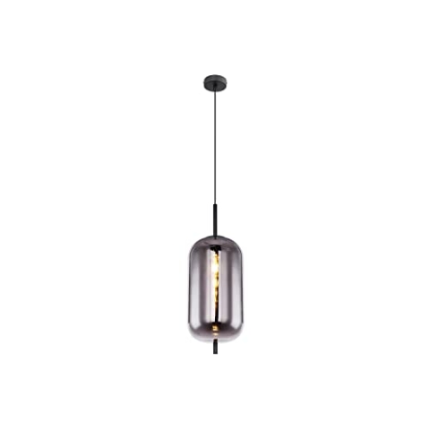 GLOBO Hängeleuchte Esszimmer Hängelampe Wohnzimmer Pendelleuchte 22 cm Küche 15345H2 schwarz