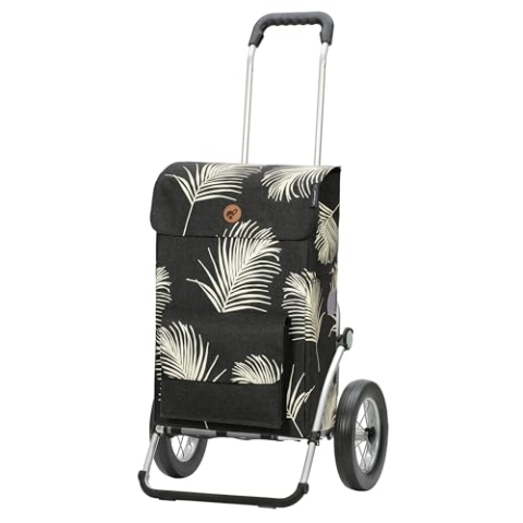 ANDERSEN Einkaufstrolley - Royal Shopper Signe schwarz 51 L Einkaufswagen, stilvoll, wasserabweisend, Aluminium, klappbar, leichtgängig