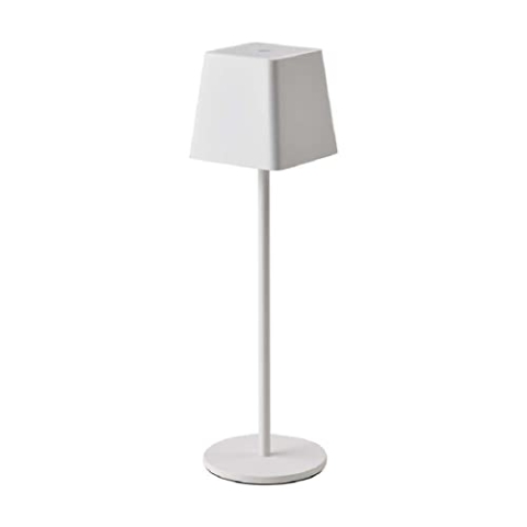 V-TAC Dimmbare LED Tischlampe Kabellos mit Touch-Bedienung - Wiederaufladbar Lampe farbe Weiß für den Innen und Draußen - IP54 - Hause Restaurant - 4400-mAh-Akku - Warmweiß 3000K - 3W