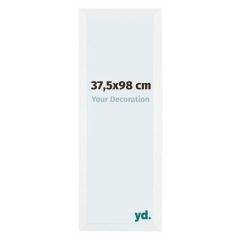 yd. Your Decoration - Bilderrahmen 37.5x98 cm - Weiß Matt - Bilderrahmen aus MDF mit Acrylglas - Antireflex - 37.5x98 Rahmen - Catania