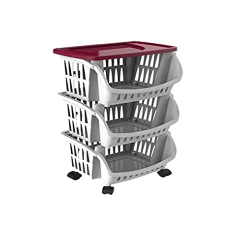 Bama Tidy Küchenrollwagen, Bordeauxrot