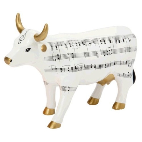 CowParade Muu-sic (M) Kuh bemalt mit Musiknoten