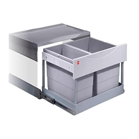 Hailo Abfallsammler 2er TR Swing Einbau Mülleimer 60.2/30 Raumspar-Tandem-S-plus