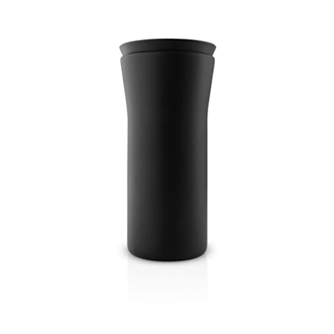 EVA SOLO | City To Go Cup 0,35l black |Praktischer doppelwandiger Thermobecher, der sich einfach mit einer Hand bedienen lässt – Klickverschluss mit Möglichkeit, von allen Seiten zu trinken | black