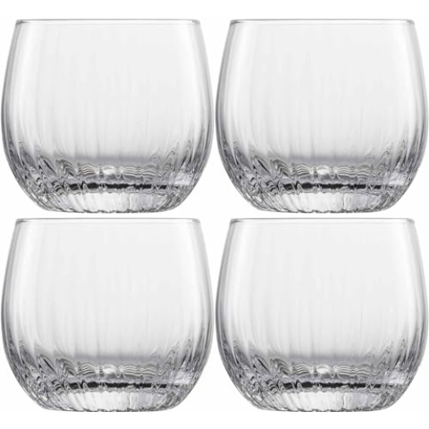 Schott Glas Fortune Whiskyglas aus hochwertigem Glas hergestellt, 4-teiliges Set, Maße: Höhe: 8.5 cm, Durchmesser: 9.5 cm, Volumen: 400 ml, 122325