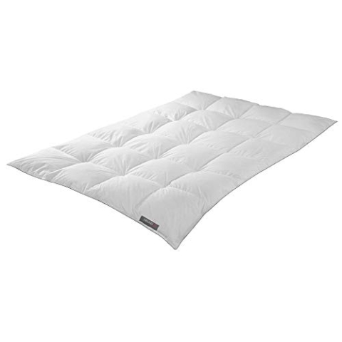 Badenia Trendline Comfort Daunendecke, warme Winterdecke mit 90% Daunen & 10% Federn der Klasse I, 135 x 200 cm, Down Pass geprüft & Öko-Tex zertifiziert, produziert nach deutschem Qualitätsstandard