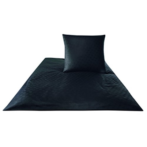 JOOP! 4020 Cornflower Mako-Satin-Bettwäsche 155x220 + 1x 80x80 schwarz-9