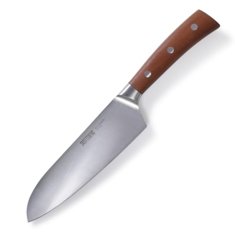 Skottsberg Santokumesser | 17 cm | Edelstahl 4116 JFE aus Japan | Griff aus Kotibé-Holz