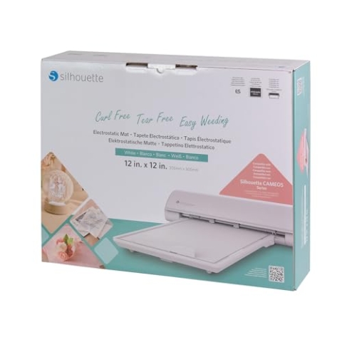 Silhouette Electrostatic Cutting Mat 12"X12"-White ESWHT