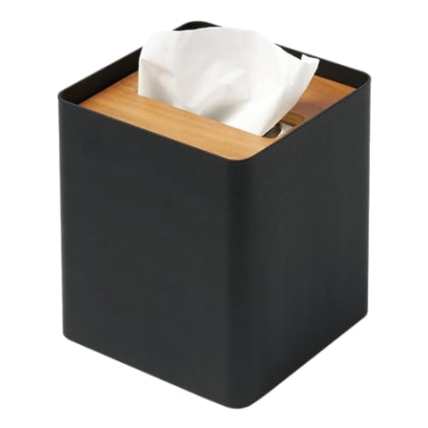 Yamazaki Box Cover Home | Stahl | Taschentuchbox, EinheitsgröÃŸe, Walnuss