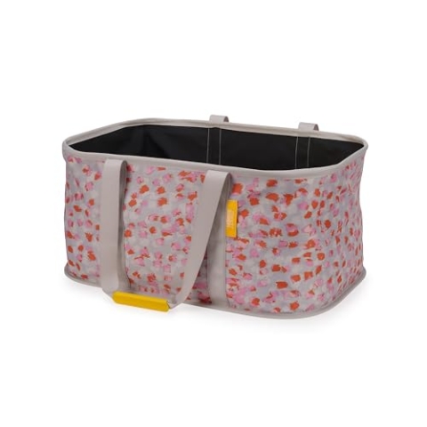 Joseph Joseph Hold-All - zusammenklappbare 35L Wäschekorb Tasche, strapazierfähiges Gewebe, feuchtigkeitsbeständig, Pfirsichblüte