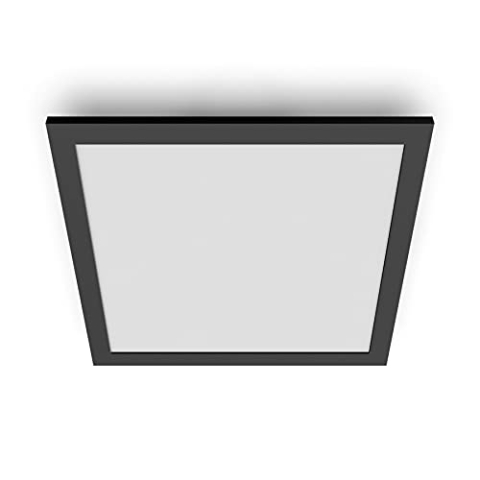 Philips Scene Switch Touch LED Deckenleuchte, dimmbar, 12W, warmweißes Licht (2700K), Schwarz