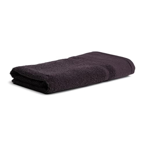 Möve Wellbeing Perlstruktur mit Biesen Saunatuch 80 x 200 cm, Handtuch - Made in Germany, 85% Bio-Baumwolle 15% Leinen, Graphite