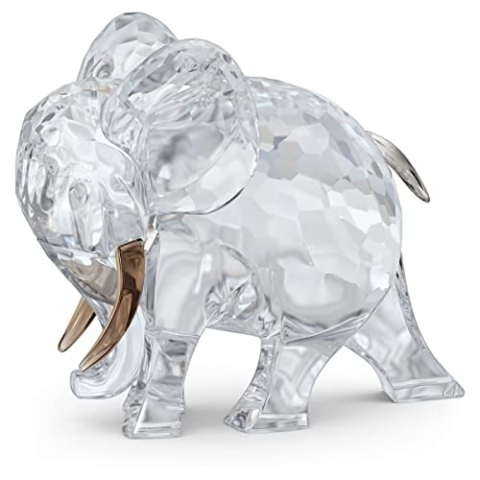 Swarovski African Sunset Elefanten-Figur aus Kristallen in der Farbe Transparent, Maße: 3,9cm x 6,9cm x 5,7cm, 5557855
