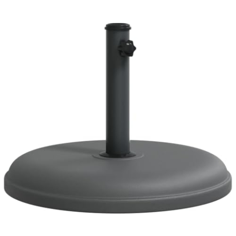 vidaXL Sonnenschirmständer, Schirmständer mit Standfuß Spannknopf, Sonnenschirmbasis für Ø32/35/38 mm Mast, Sonnenschirmfuß, 15 kg Rund
