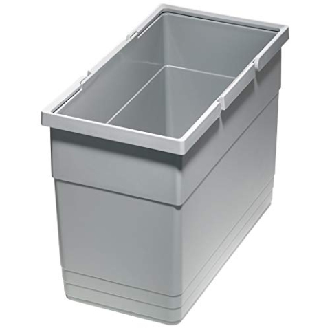 eins2vier Abfallsammler Höhe: 275 mm Volumen 21 Liter 210 x 420 mm alugrau 5137.11 für Abfalltrennsystem von SOTECH