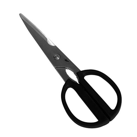 KAI Michel Bras japanische Küchenschere groß , schwarz mit einer Gesamtlänge von 23 cm - Schneide 14 cm - Premiumqualität Universalschere Schere Küche