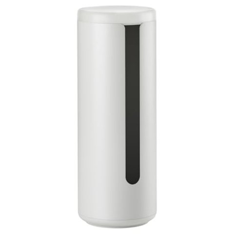 Zone Denmark Ume Toilettenpapieraufbewahrung für die Wand, Klopapierhalter Stehend aus Aluminium, Praktisches und Elegantes Badzubehör, Durchm. 15 cm, Höhe 40,5 cm, Hellgrau (Soft Grey)
