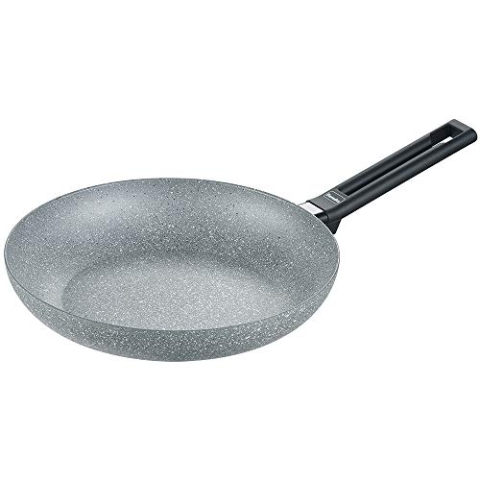 Berndes Pfanne 24cm Alu Induktion Special Edition-große Bratpfanne für alle Herdarten, antihaftbeschichtet für fettarmes Kochen, grau, 24 cm
