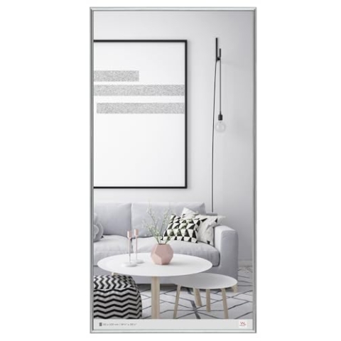 walther design Bilderrahmen silber 50 x 100 cm Galeria Kunststoffrahmen KS500H