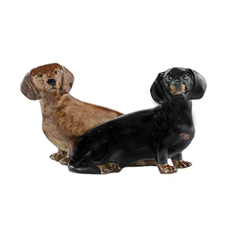 Quail Ceramics Dackel Salz & Pfefferstreuer