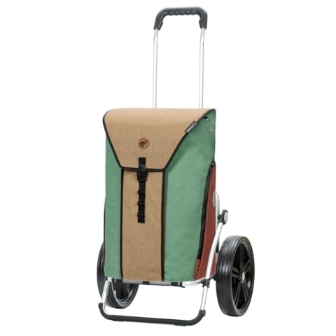 ANDERSEN Einkaufstrolley - Royal Shopper Oli.P 2.0 beige 50 L Einkaufswagen, hochwertig, Shopping, Thermo, Aluminium, klappbar, Kugellagerad