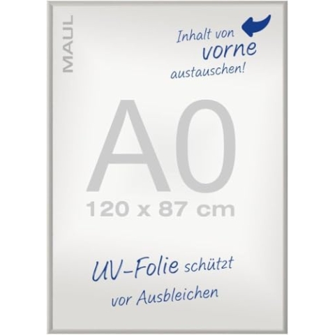 Maul | Klapprahmen MAULstandard | silber | für DIN A0