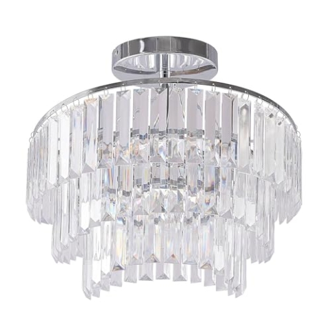 Lindby Deckenlampe Volina in Chrom aus Metall (4 flammig, E14) - Deckenleuchte Lampe Wohnzimmerleuchte