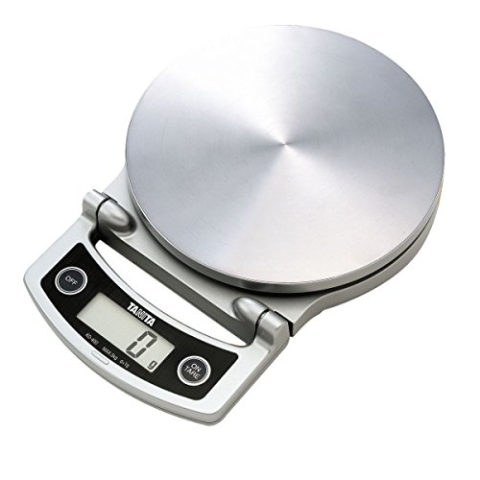 Tanita KD-400 Küchenwaage digital Klappdisplay silber 5kg/ 1g.