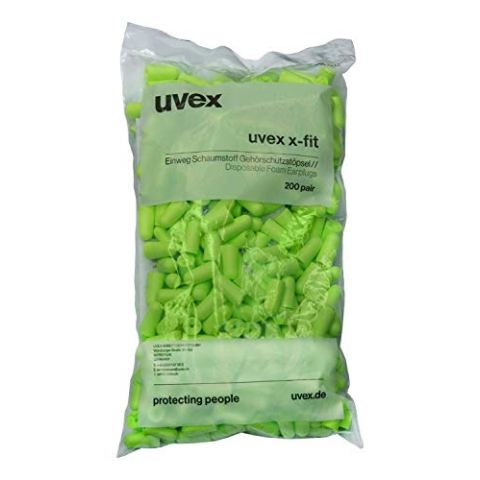 uvex Gehörschutzstöpsel x-fit Lime Nachfüllbeutel mit 200 Paar