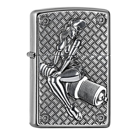 Zippo 2005727 Feuerzeug, Messing, Chrom, 5.5 x 3.5 x 1 cm