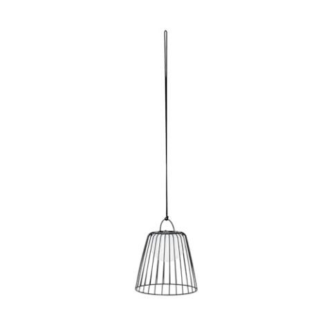 Lindby LED Außenleuchte Levino dimmbar (spritzwassergeschützt (Modern) in Schwarz aus Metall (1 flammig,) - Pendelleuchte außen