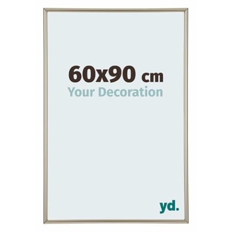 yd. Your Decoration - Bilderrahmen 60x90 cm - Champagner - Bilderrahmen aus Kunststoff mit Acrylglas - Antireflex - Rahmen 60x90 cm - Annecy