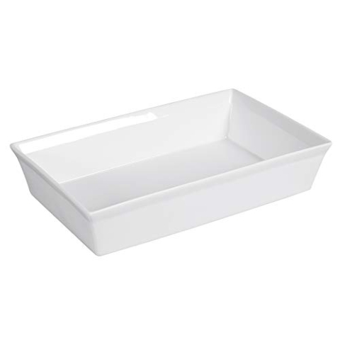 ASA 250°C Gratin Form rechteckig 34 cm, Weiß
