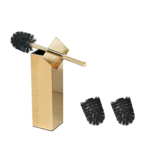 BGL Edelstahl Material Ständer Toilettenbürstenhalter für Bad und Hotel (Gold)