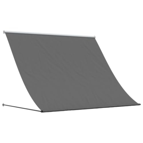 vidaXL Markise, Fallarmmarkise Einziehbar, Sonnenschutz für Terrasse Balkon Garten, Fenstermarkise Balkonmarkise, Anthrazit 200x150cm Stoff Stahl