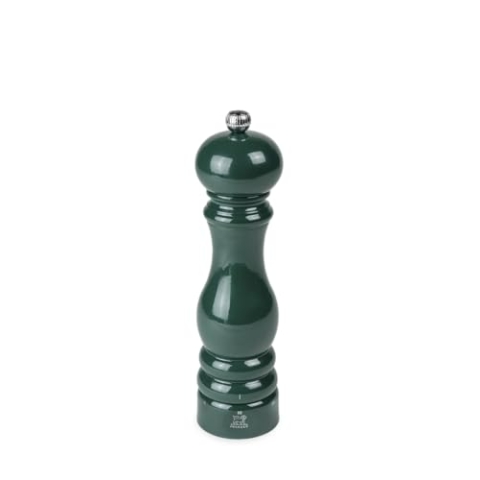 PEUGEOT - Pfeffermühle Paris u'Select 22 cm - ParisRama - 6 voreingestellte Mahlgrade - Aus PEFC-zertifiziertem Holz - Französiches Know-How - Waldgrün lackiert
