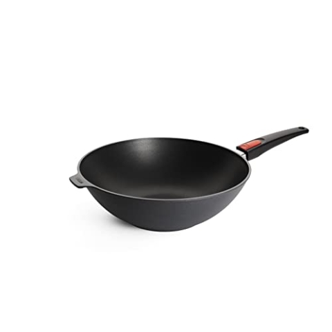Woll Diamond Lite Wok- und Rührpfanne - Induktiv -, Ø 32 cm, 10 cm hoch - Geeignet für alle Herdarten, Aluminiumguss, Antihaft-Versiegelung, backofenfest, anthrazit