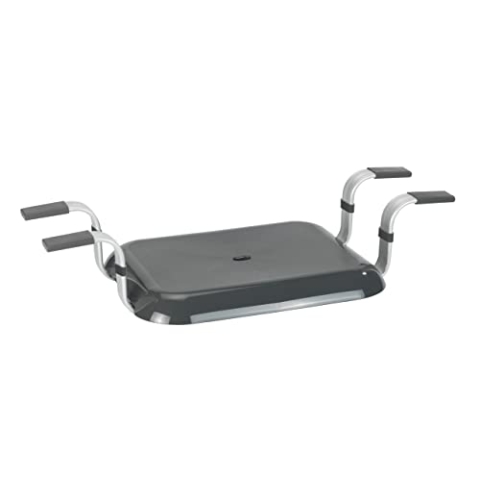 WENKO Badewannensitz Secura Premium - 150 kg Tragkraft, Polypropylen, 74 x 15.5 x 36 cm, Anthrazit