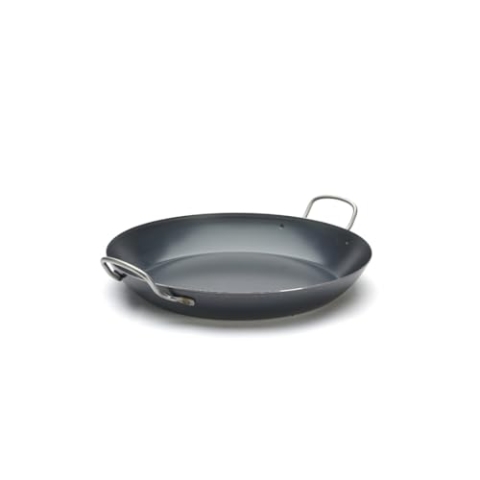 De Buyer 'La Lyonnaise' Paella-Pfanne, Stärke: 1,5 mm, blau, Diamètre 37 cm