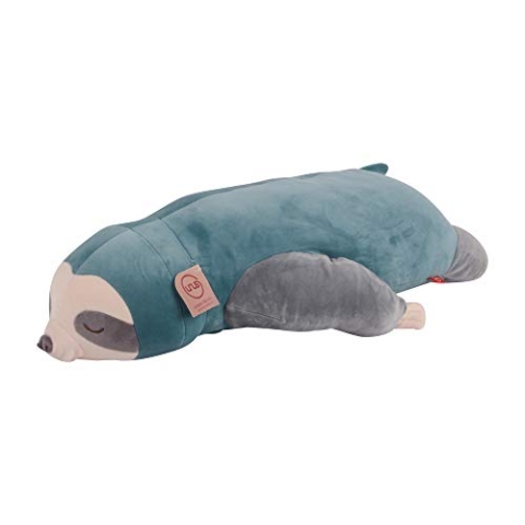 UNUS Faultier Kuscheltier Kissen, 75 cm, Türkis, Seitenschläferkissen weich und flauschig, Stillkissen, Schwangerschaftskissen