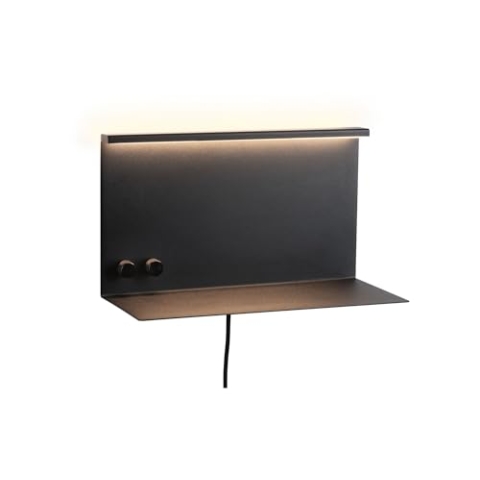 Paulmann 96773 LED Wandleuchte Jarina USB C 4,5 / 1x1,6W 540lm / 200lm dimmbar 350x170mm Schwarz matt Metall 3000K