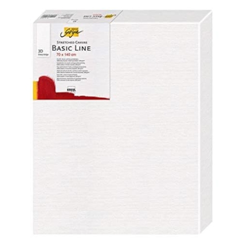 KREUL 6470140 - Solo Goya 3D Stretched Canvas Basic Line, Keilrahmen 70 x 140 cm, extra tief ca. 3,8 cm, 100 % Baumwolle 4 fach grundiert, ideal für Öl-, Acryl- und Gouachefarben