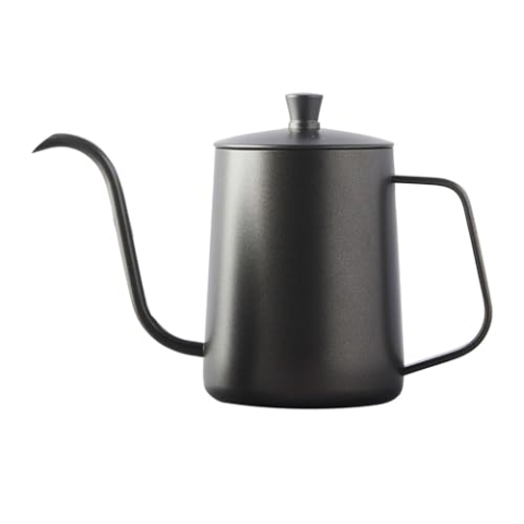 Point Virgule Tee- und Kaffeekanne aus Edelstahl schwarz 600ml