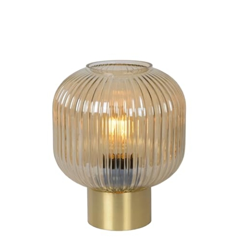 LUCIDE MALOTO - Tischlampe - Ø 20 cm - 1xE27 - Amber