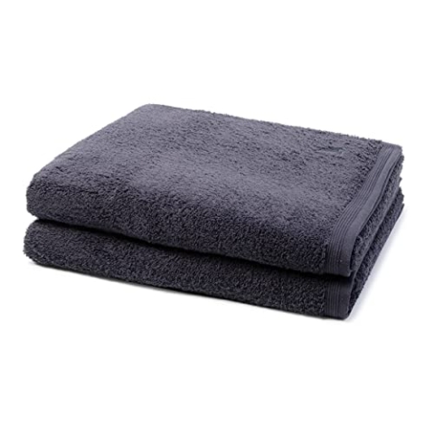 Möve - Superwuschel - 2 X Duschtuch - im Set - Baumwolle (80 X 150cm Dark Grey)