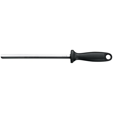 WMF Wetzstahl 37 cm, Messerschleifer, Wetzstab für Messer schleifen, Messerschärfer, Kunststoffgriff, Stahllänge 23 cm