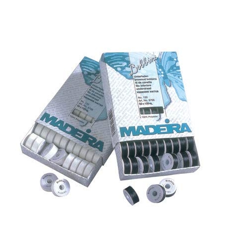 Madeira Bobbins No.150 Box 50 x 120 m weiß